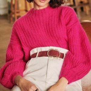Sézane Olric Jumper/Sweater - fuchsia - size XS